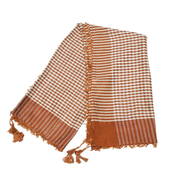 Military Shemagh Kids Scarf Texas Orange - Image 2