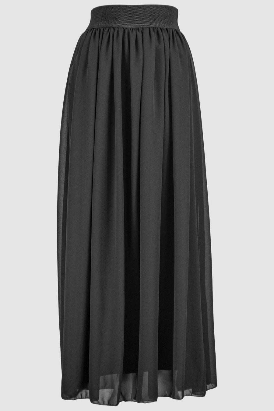 black-chiffon-flared-skirt-with-inner-layer-skirt