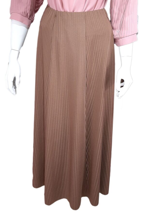 Stripe Maxi Skirt Caramel