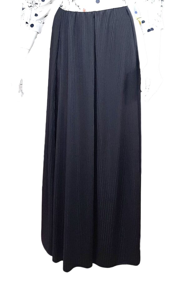 Stripe Maxi Skirt Black