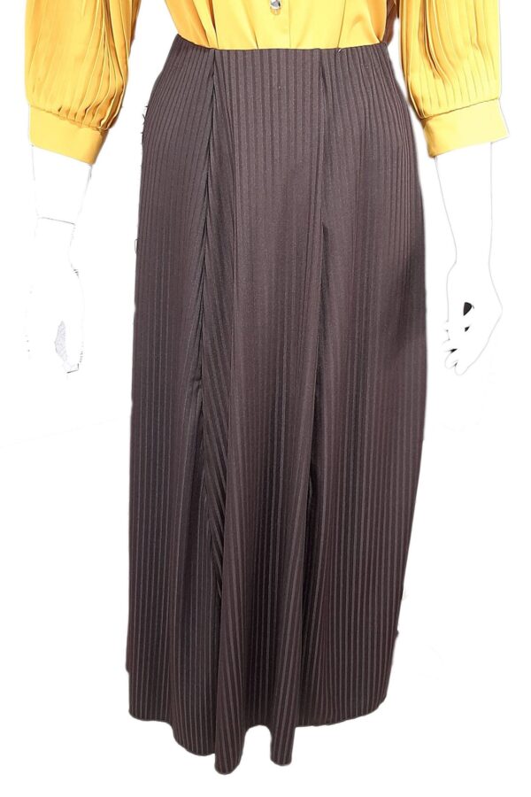 Stripe Maxi Skirt Brown