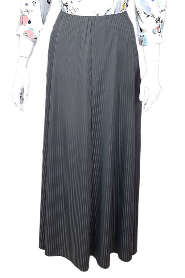 Stripe Maxi Skirt Grey